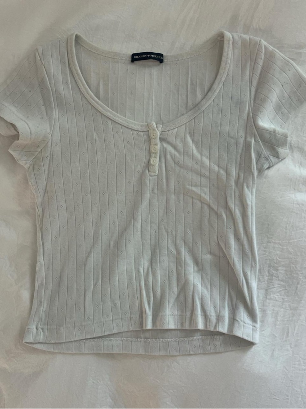 Brandy Melville white Zelly Top